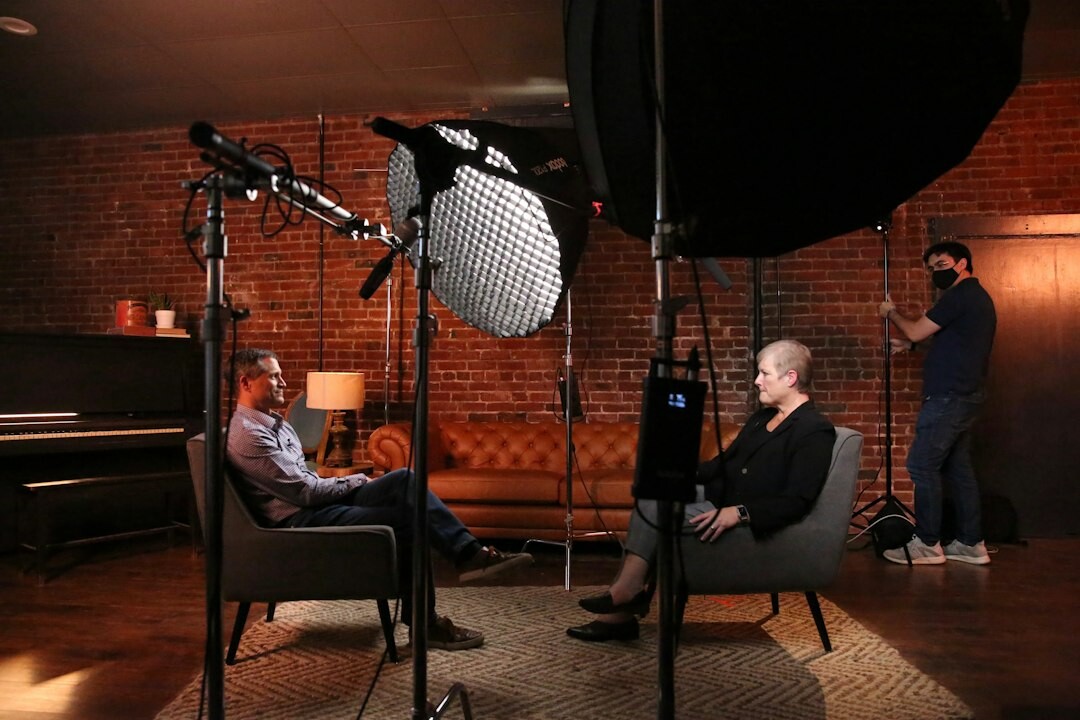 photographer conducting interview